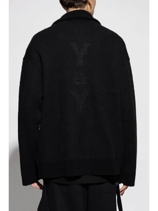 Yohji Yamamoto zip-up Oversize Coat | Black | FARFETCH