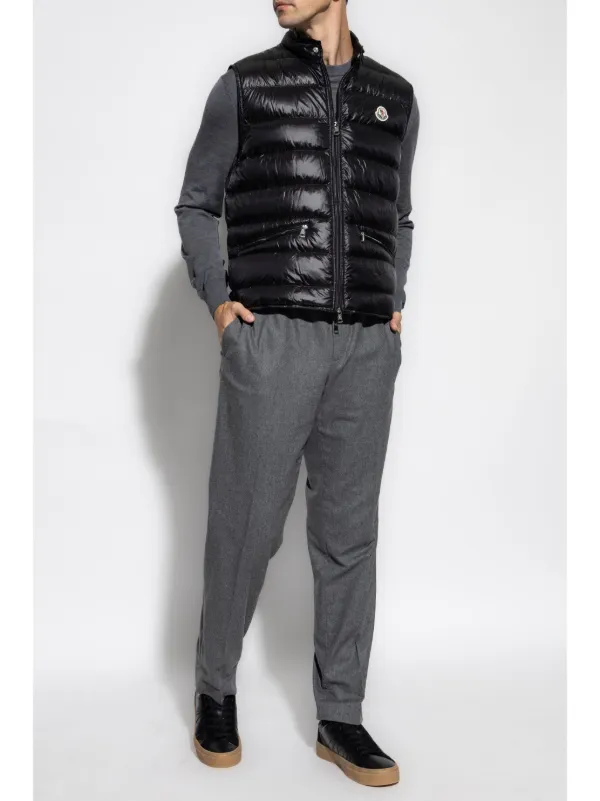 Moncler Gui Gilet Black FARFETCH AE