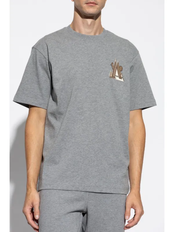 【送料&関税込】Moncler Grenoble Embossed Logo T-shirt Moncler Grenoble logo-print T-shirt | Black | FARFETCH