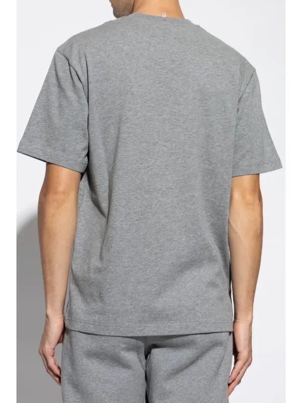 Tシャツ・カットソー MONCLER GRENOBLE Mountain Logo Embroidered T-Shirt Grey Moncler Grenoble Mountain Logo Embroidered T-shirt | Grey