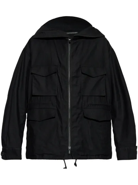 Yohji Yamamoto zip-up hooded jacket