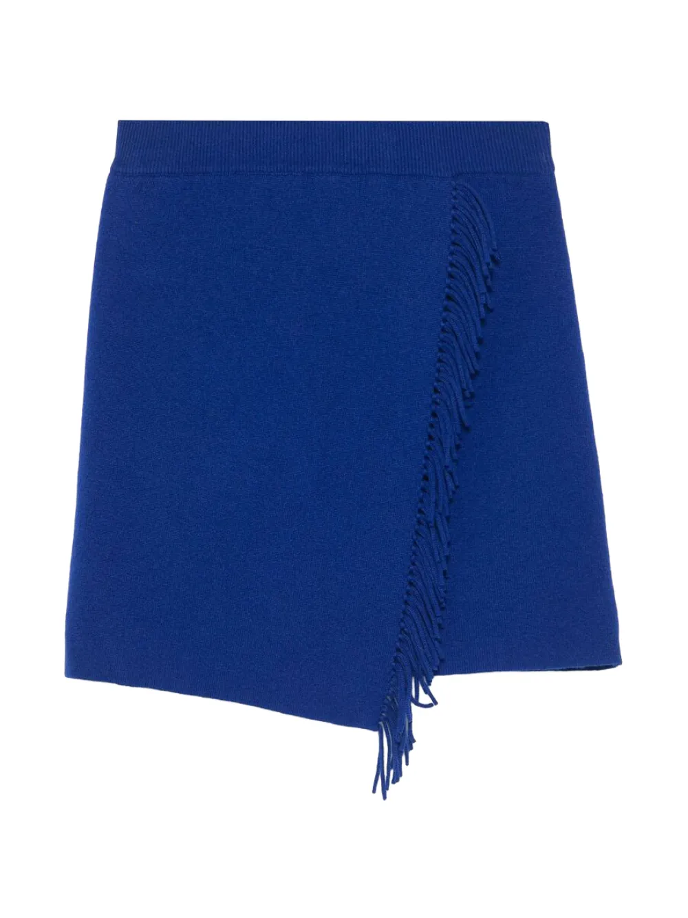 Lisa Yang Minigonna Mette asimmetrica con frange - Blu