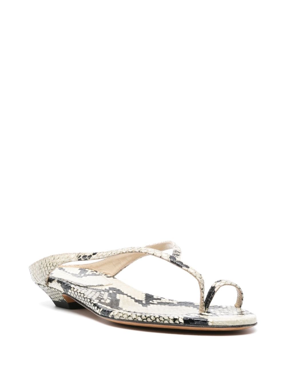 Shop Khaite Marion Thong Sandals In Nude