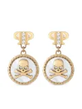 Philipp Plein Mini logo earrings - Gold