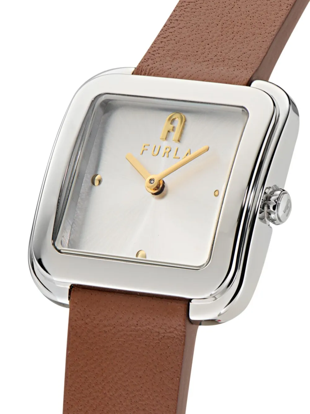 Furla Arco vierkant horloge - Zilver