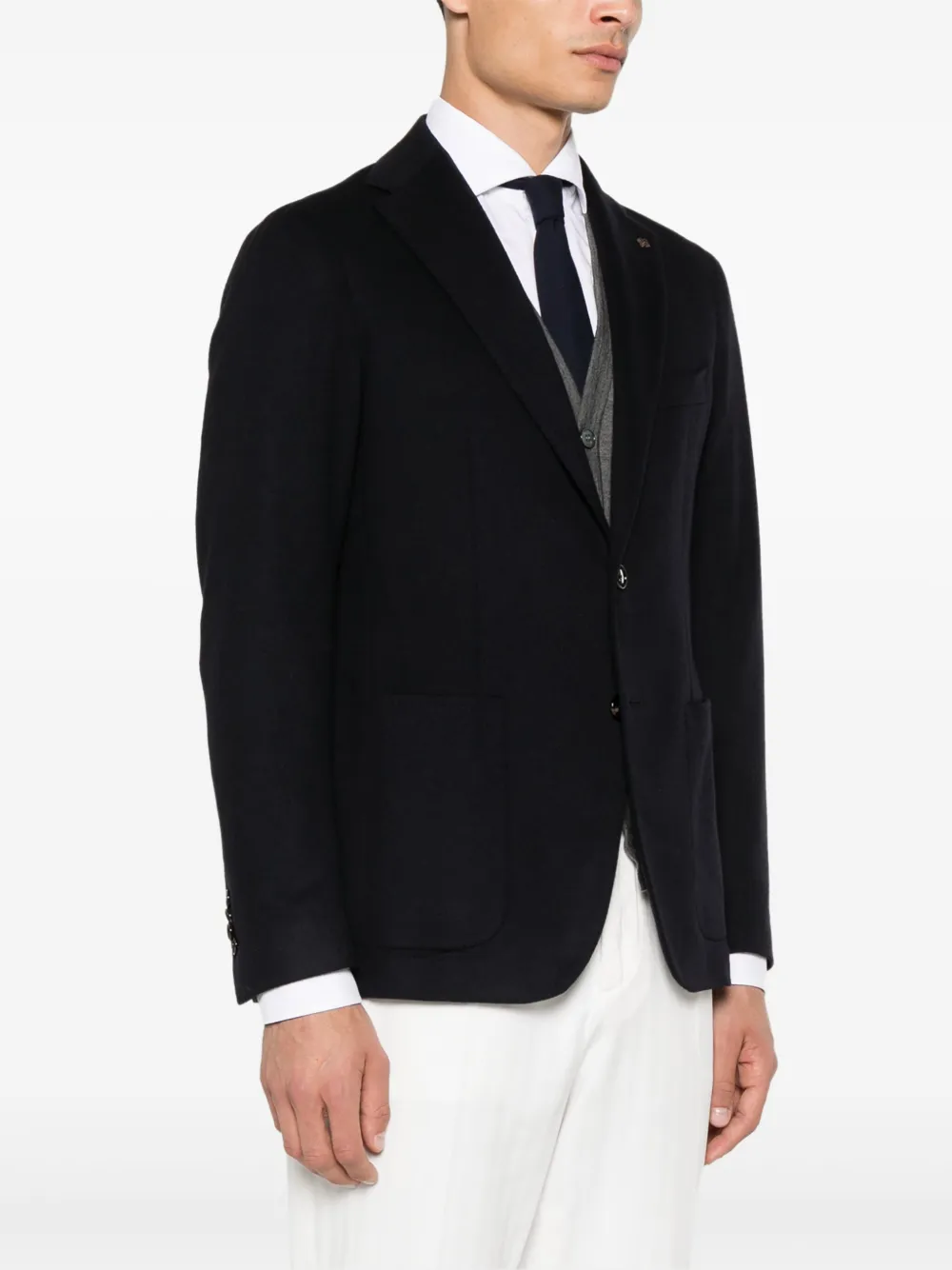 Tagliatore Blazer met enkele rij knopen Blauw