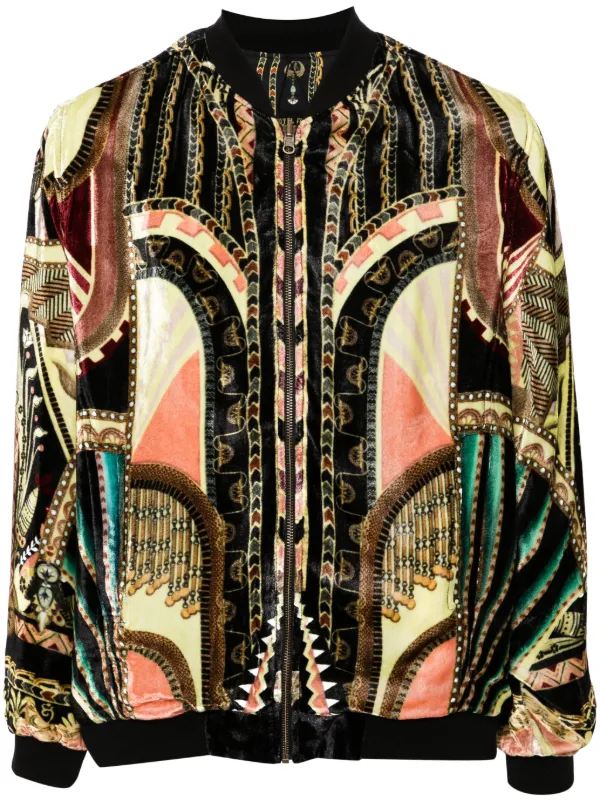 Camilla They Called Her Nefertari Bomber Jacket Black FARFETCH AU