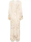 Camilla Adorned In Antiquity coat - Neutrals