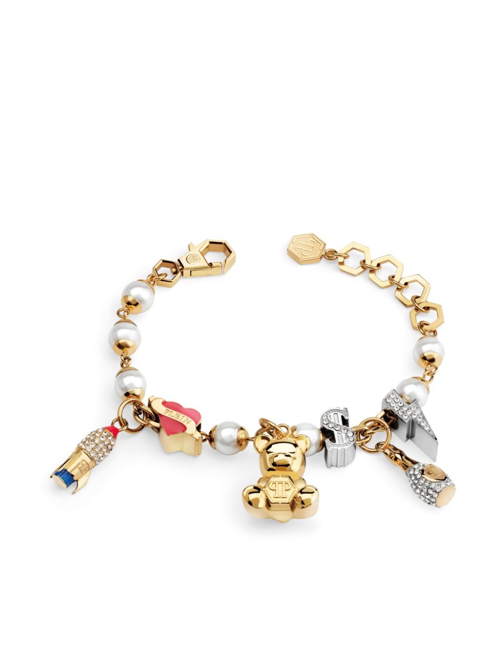 logo charm bracelet