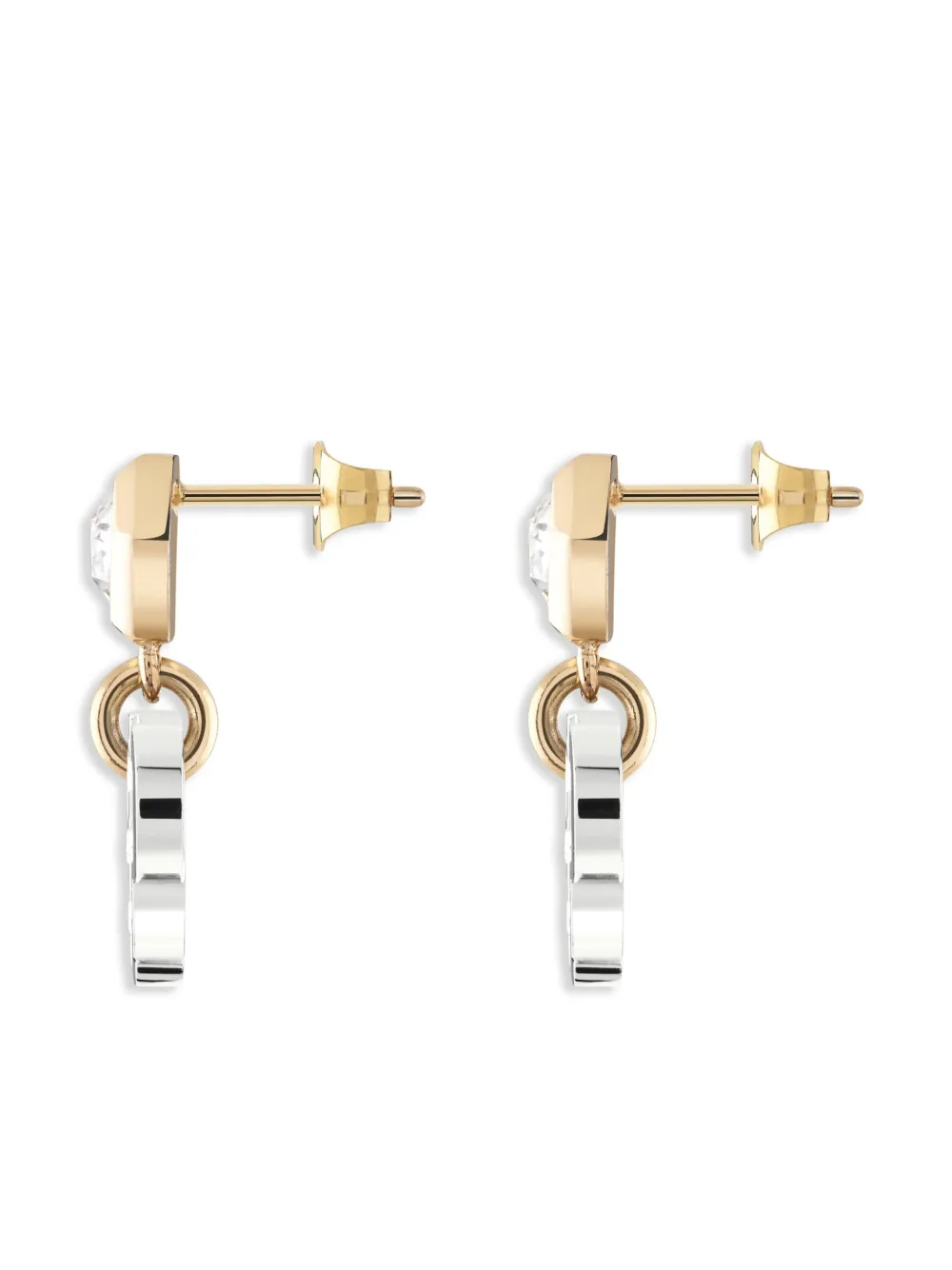 Philipp Plein Elements Bico oorbellen - Zilver