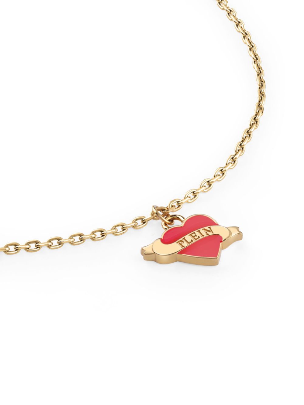 Philipp Plein Valentine pendant necklace - Geel