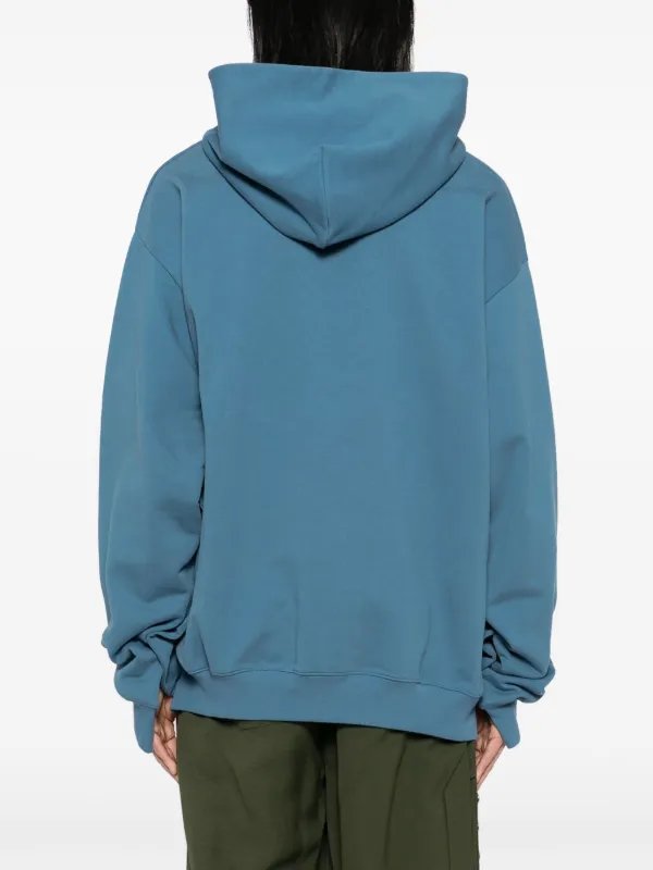 Marni logo-stitched Hoodie | Blue | FARFETCH