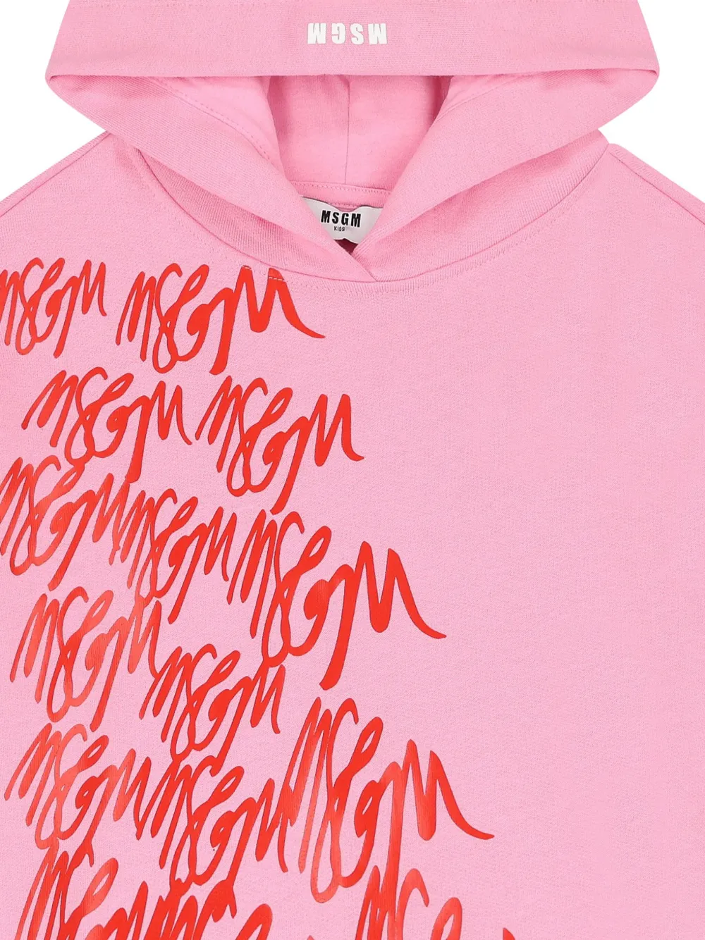 MSGM Kids Jurk met logoprint Roze