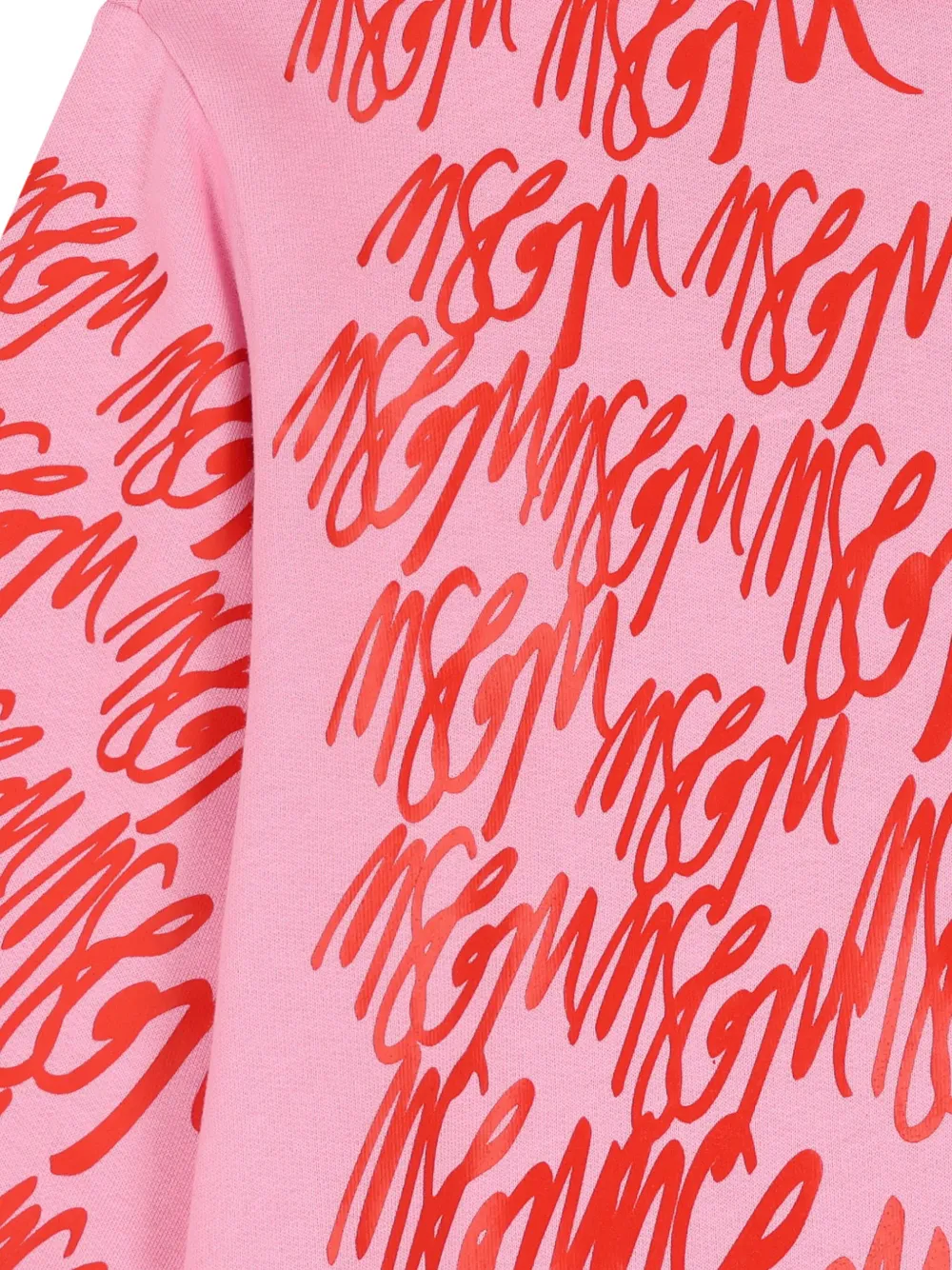 MSGM Kids Jurk met logoprint Roze