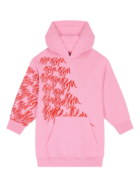 MSGM Kids vestido con logo estampado