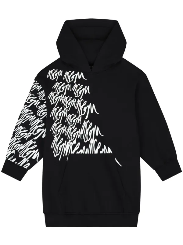 MSGM Kids ロゴ ワンピース | ブラック | FARFETCH JP