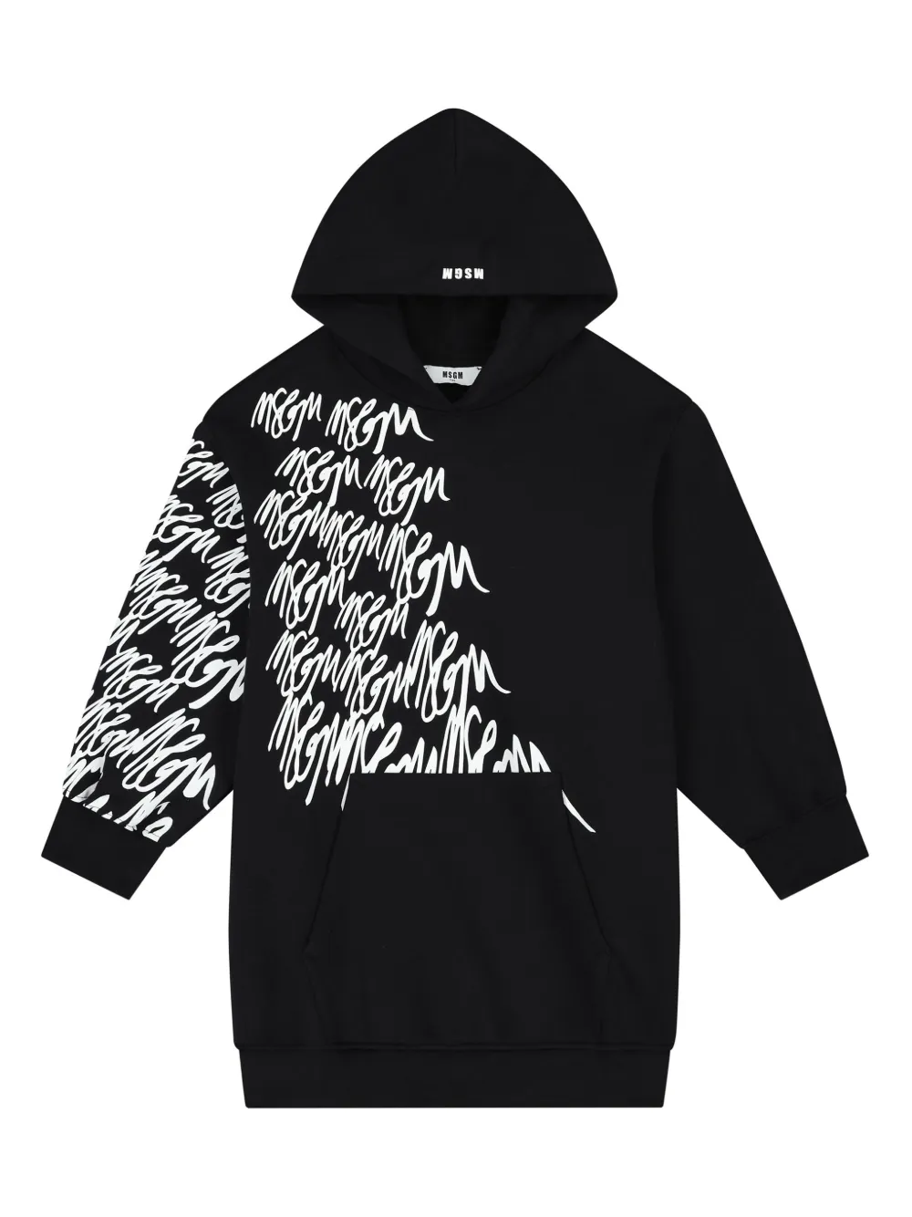 MSGM Kids Jurk met logoprint Zwart