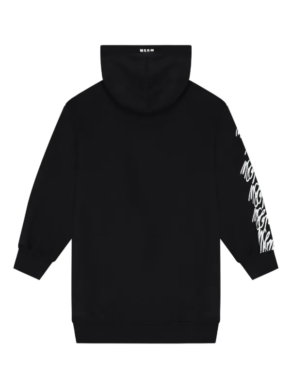 MSGM Kids ロゴ ワンピース | ブラック | FARFETCH JP