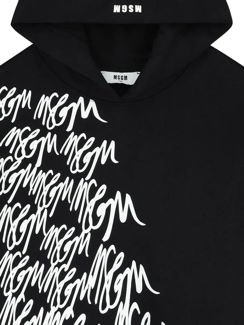 MSGM Kids Jurk met logoprint Zwart