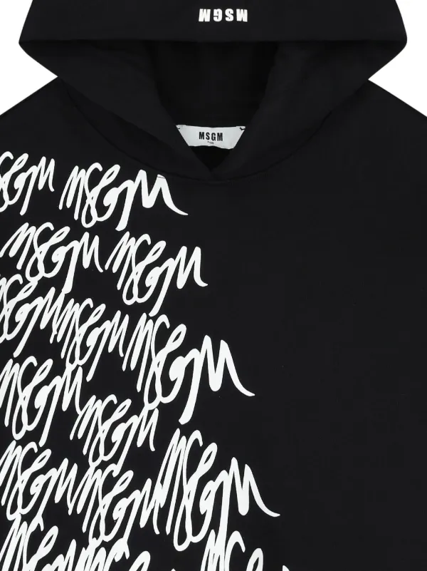 MSGM Kids Abito Con Stampa Nero FARFETCH IT