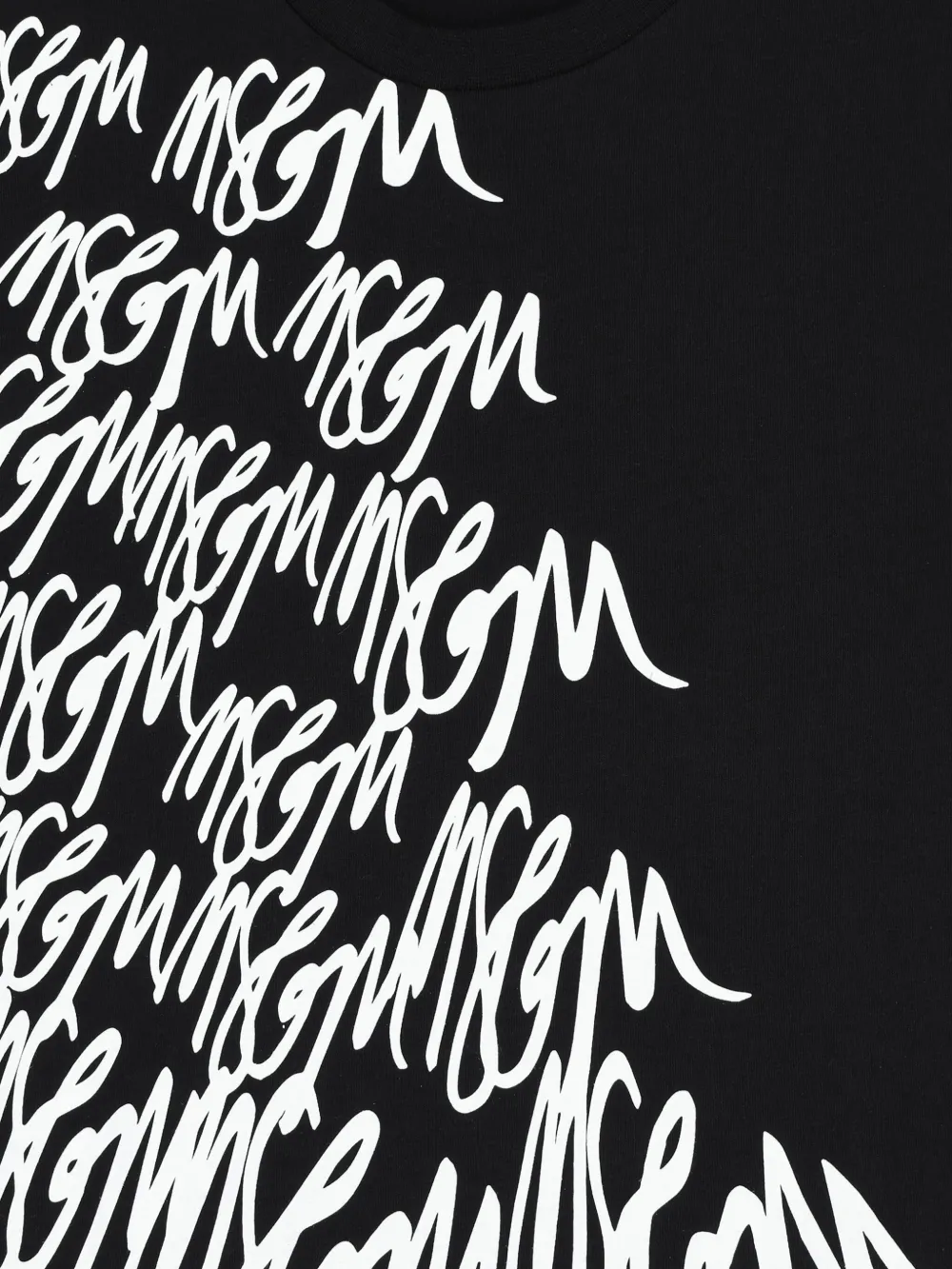 MSGM Kids T-shirt met logoprint Zwart