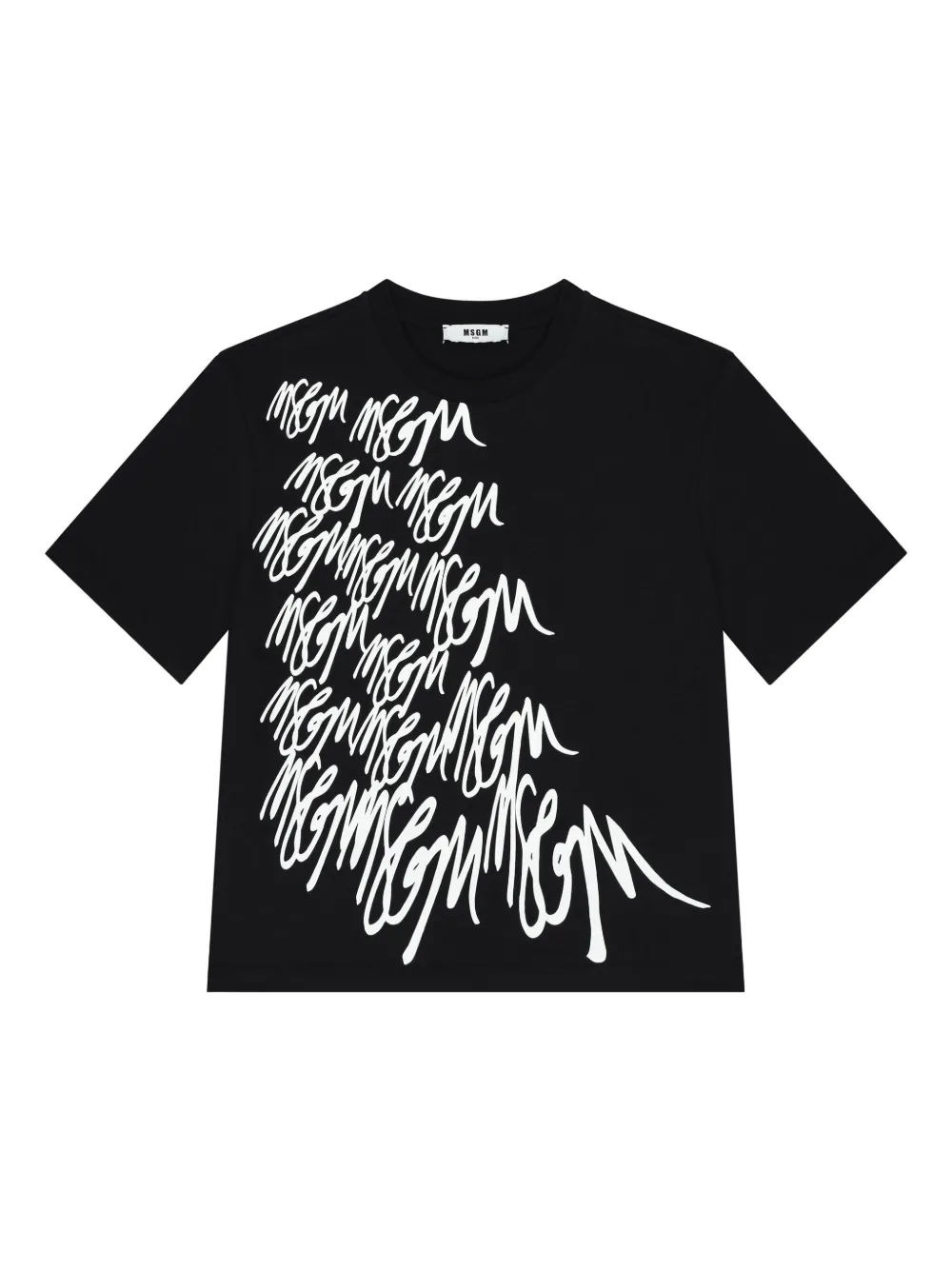MSGM Kids playera con logo estampado | negro | Image 1