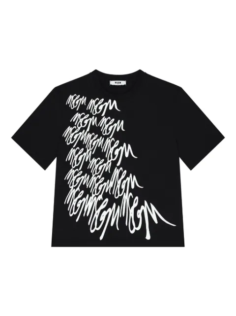 MSGM Kids playera con logo estampado