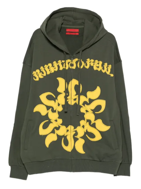 KUSIKOHC hoodie zippé à broderies