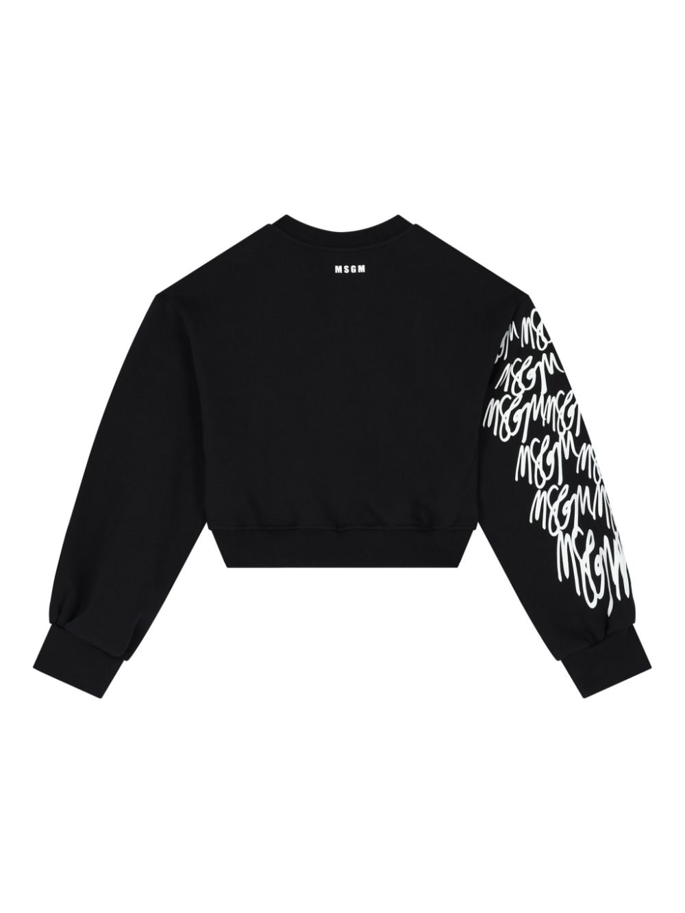 MSGM Kids logo-print sweatshirt - Zwart