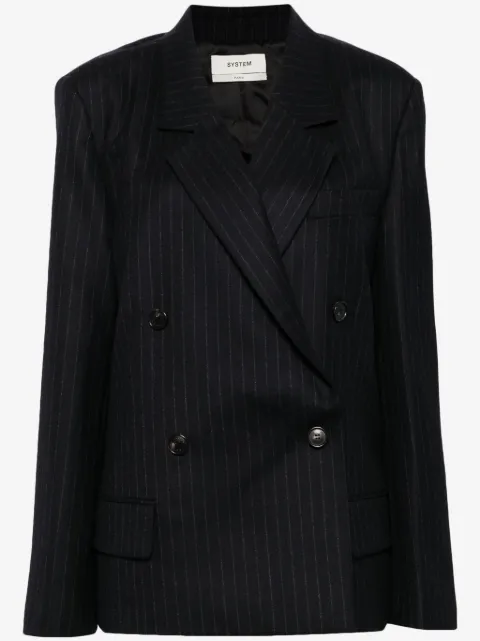 System classic stripe blazer