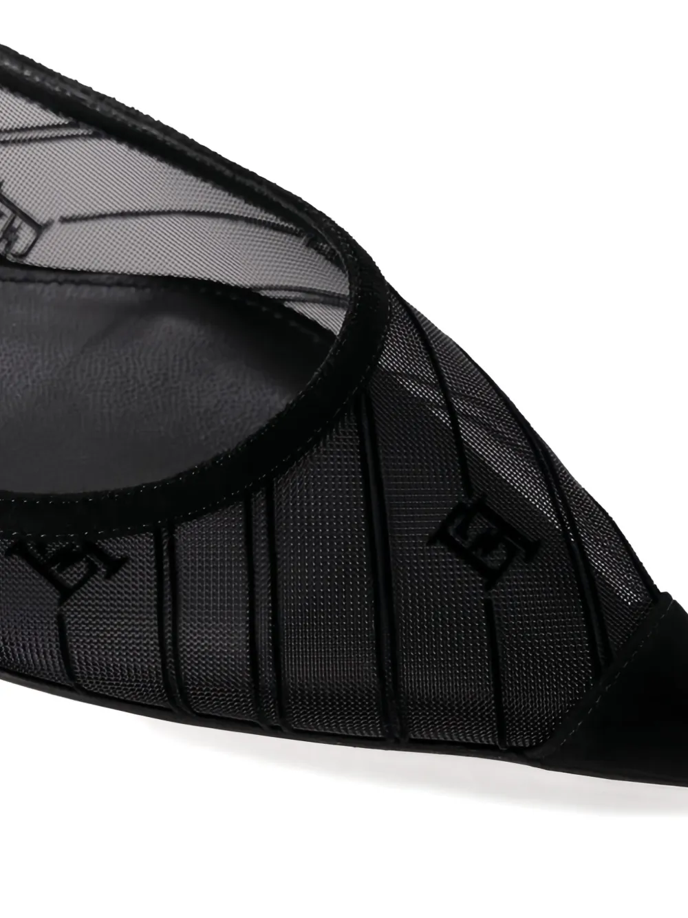 Elisabetta Franchi Ballerina's met bedel Zwart