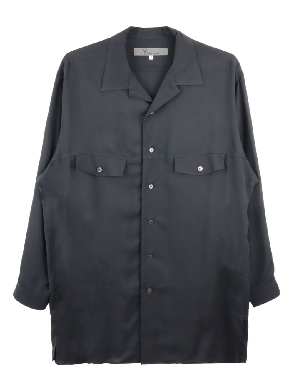 Y's satin shirt - Grey