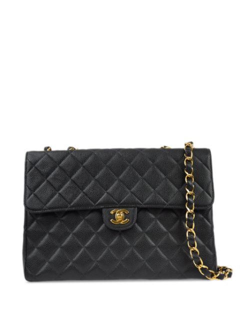 Affordable HOT SALE CHANEL 2000 jumbo Classic Flap shoulder bag Women