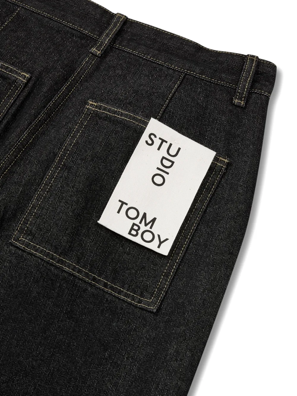 STUDIO TOMBOY Signature cropped jeans Zwart