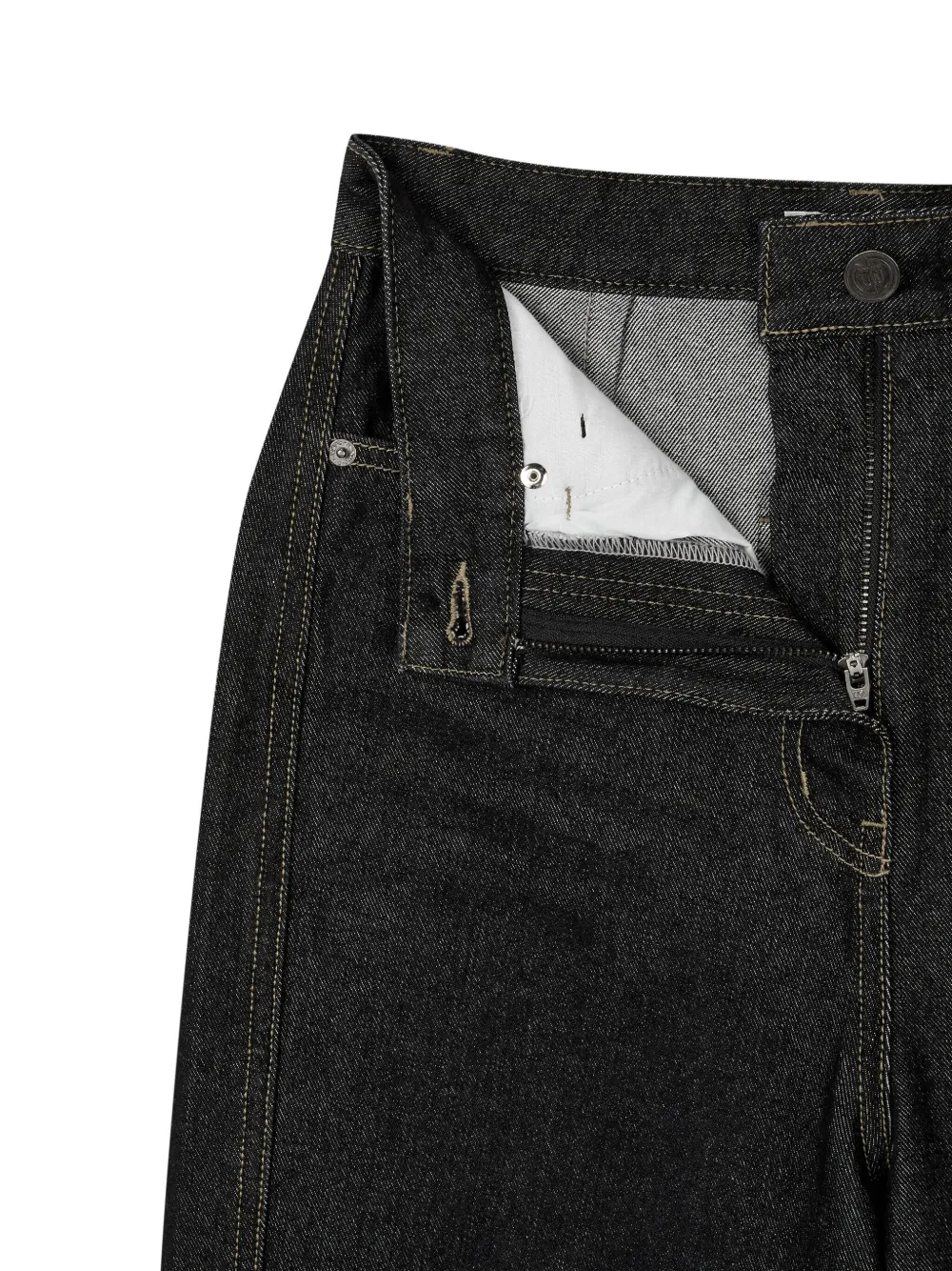 STUDIO TOMBOY Signature cropped jeans Zwart