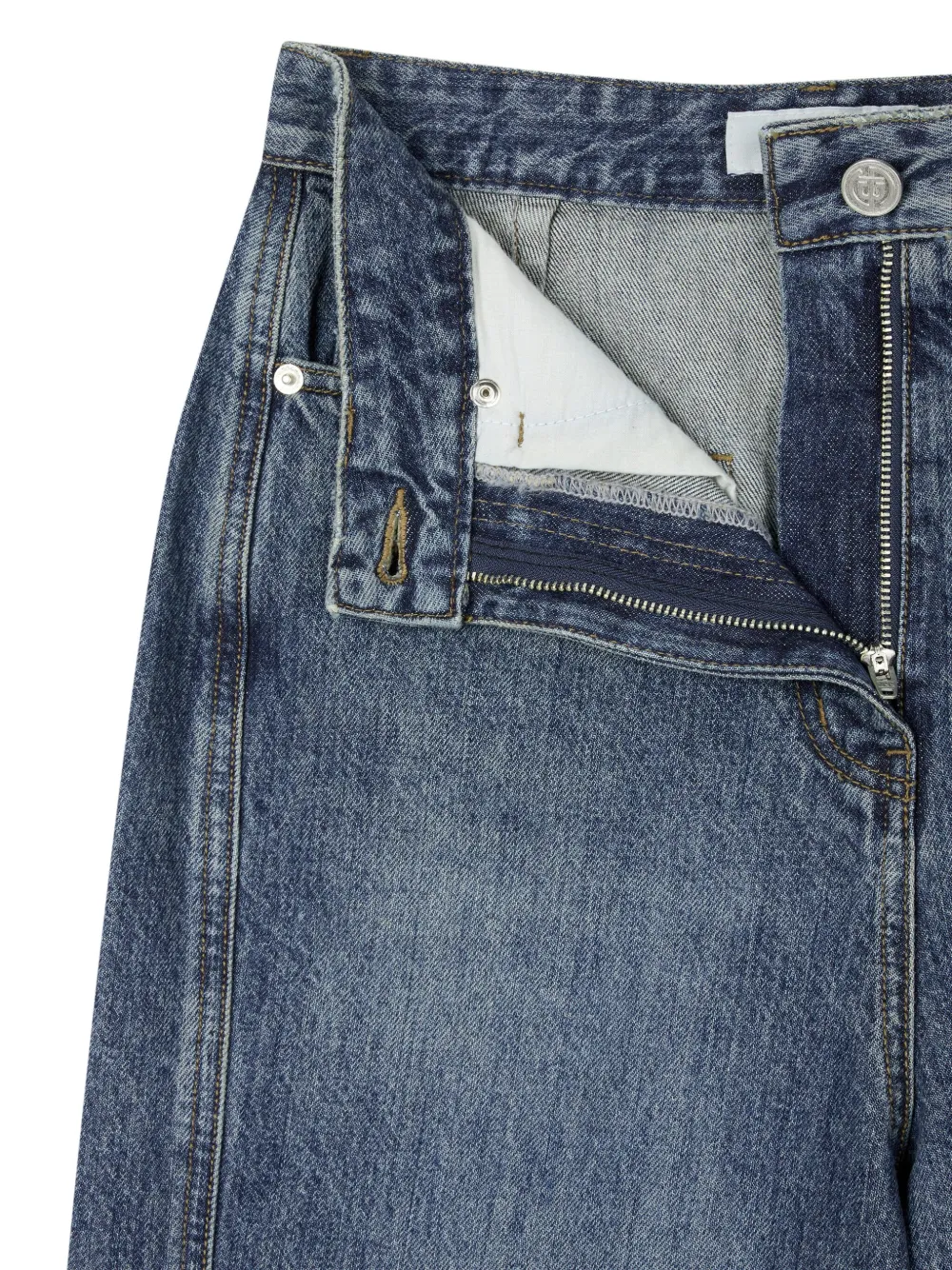 STUDIO TOMBOY Signature cropped jeans Blauw