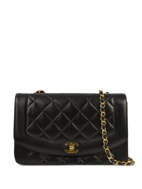 HOT SALE CHANEL 1992 medium Diana shoulder bag Women