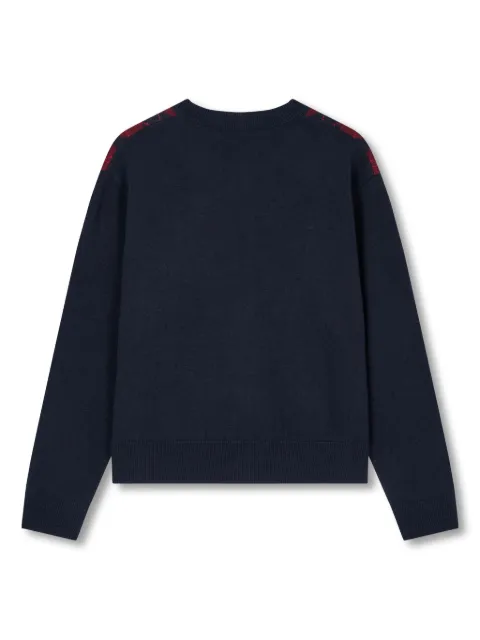 STUDIO TOMBOY argyle-pattern round-neck cardigan 