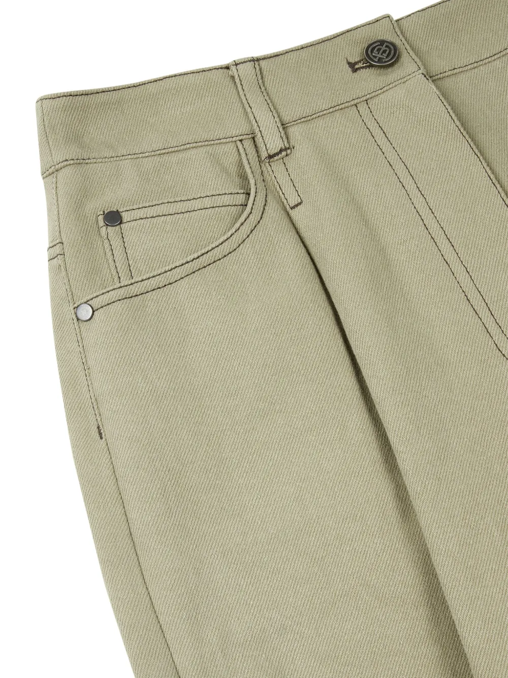 STUDIO TOMBOY Twill katoenen broek Groen