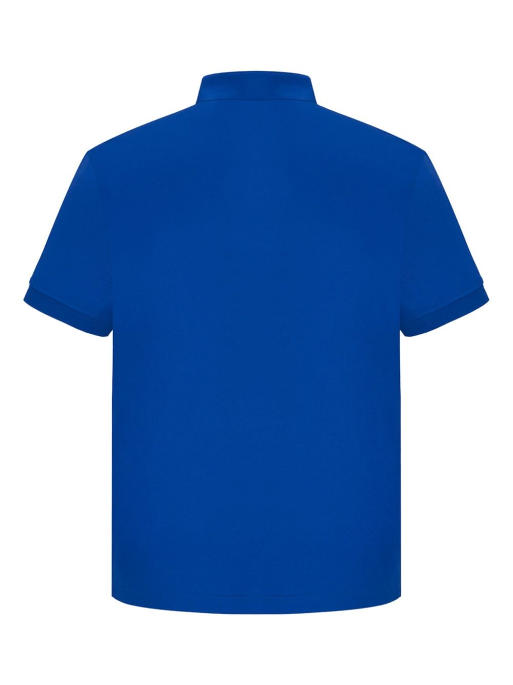 Shanghai Tang calabash-detail stand-up collar polo shirt - Blauw