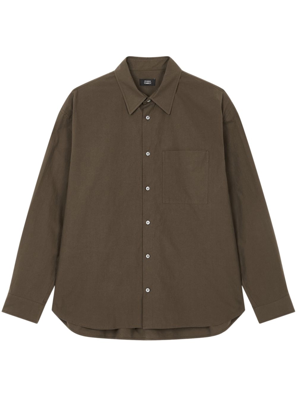 long-sleeved cotton shirt