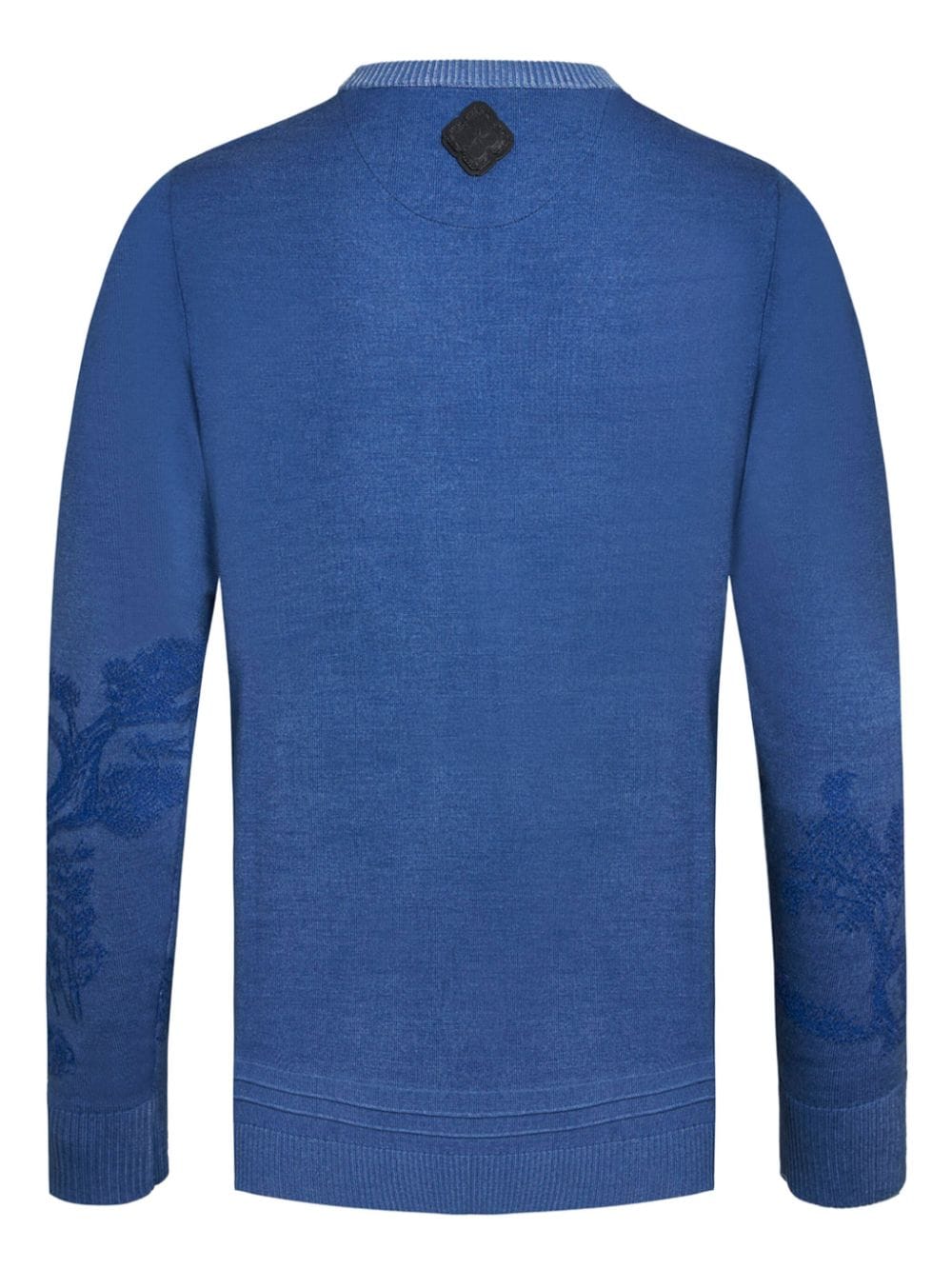 Shanghai Tang spray-effect jacquard jumper - Blauw