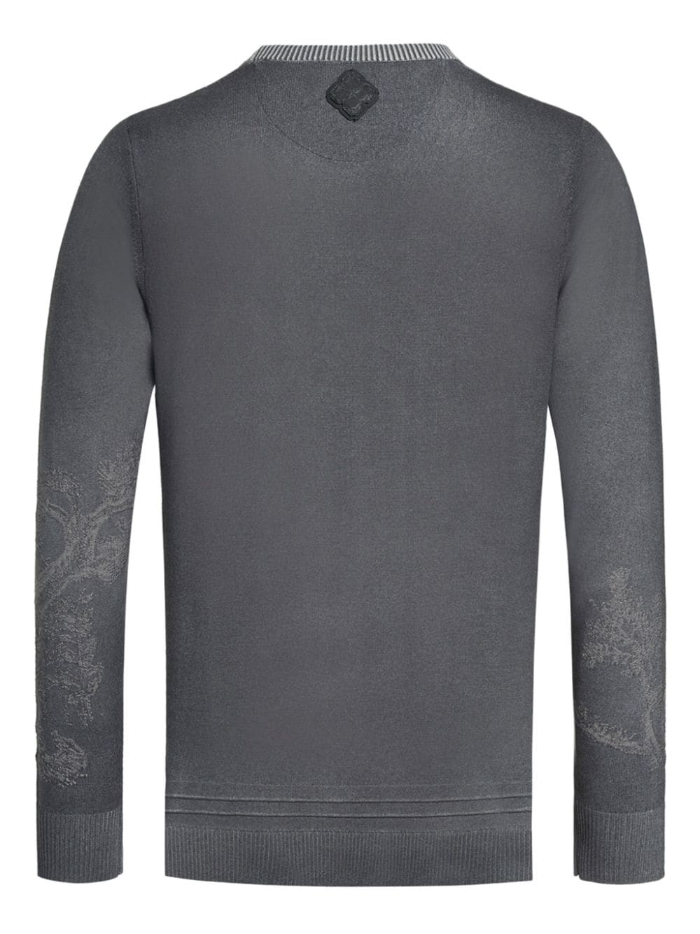 Shanghai Tang spray-effect jacquard jumper - Grijs