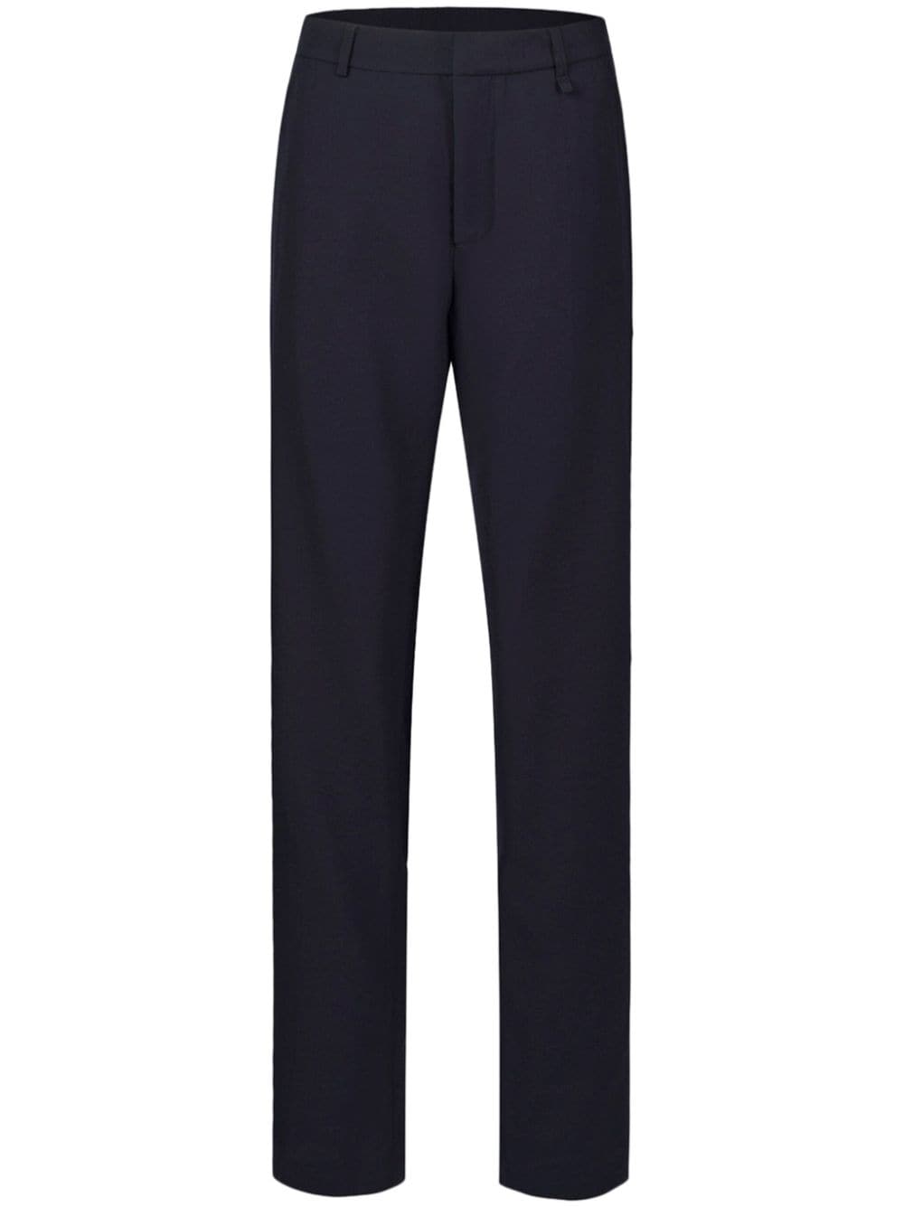 Shanghai Tang rear elasticated-waistband tailored trousers - Blu