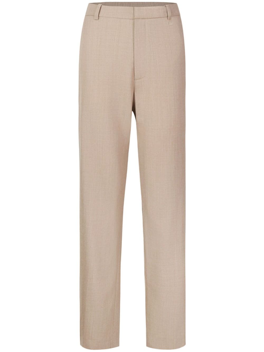 Shanghai Tang rear elasticated-waistband tailored trousers - Toni neutri