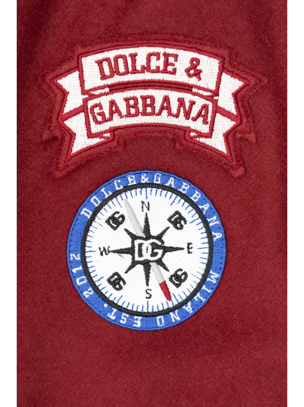 Dolce & Gabbana Kids Bomberjack met logoprint Rood