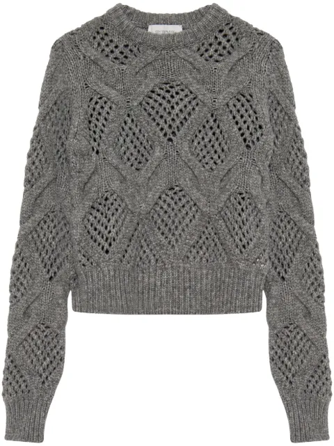 Sportmax open-knit long-sleeve jumper