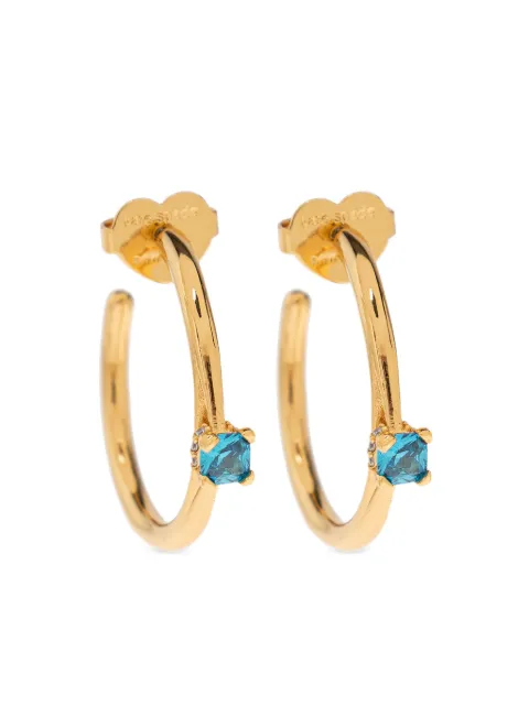 Kate Spade crystal-embellished hoop earrings