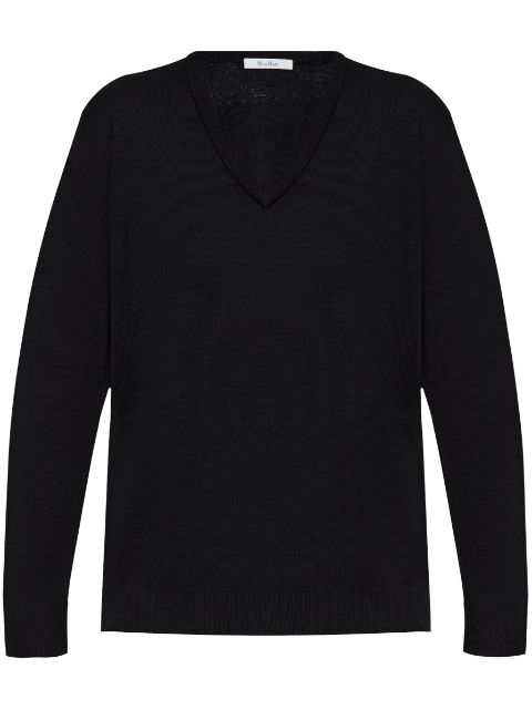 Max Mara v-neck wool knit top Women