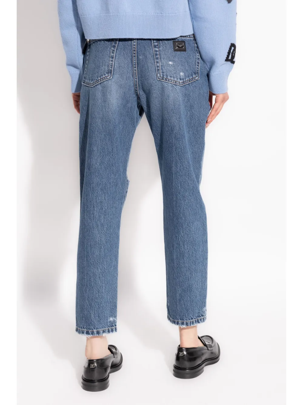 Dolce & Gabbana Gerafelde jeans Blauw